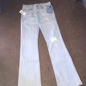 Distressed jeans